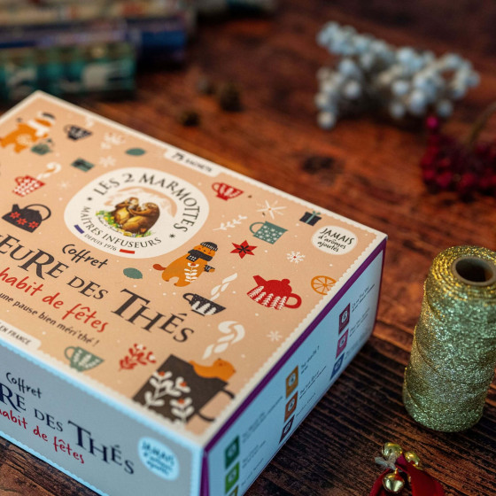 Idée cadeau noel grand mere et maman : coffret thés l'heure des thés