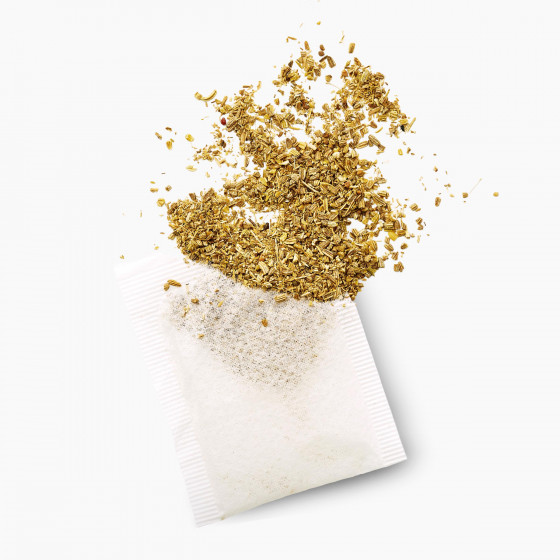 Sachet de tisane fenouil sans colle et sans agrafe Sachet de tisane fenouil sans colle et sans agrafe