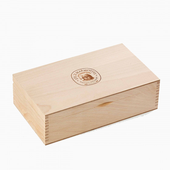 Coffret en bois du Jura vide 8 cases