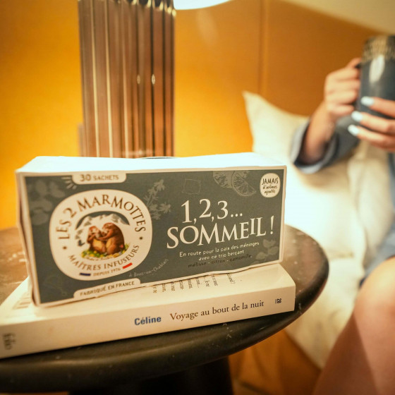 Tisane 123 sommeil : mélisse et camomille à boire avant de se coucher