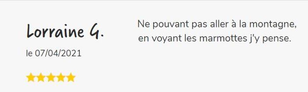 Témoignage de Lorraine : ne pouvant aller à la montagne, j'y pense en voyant les marmottes