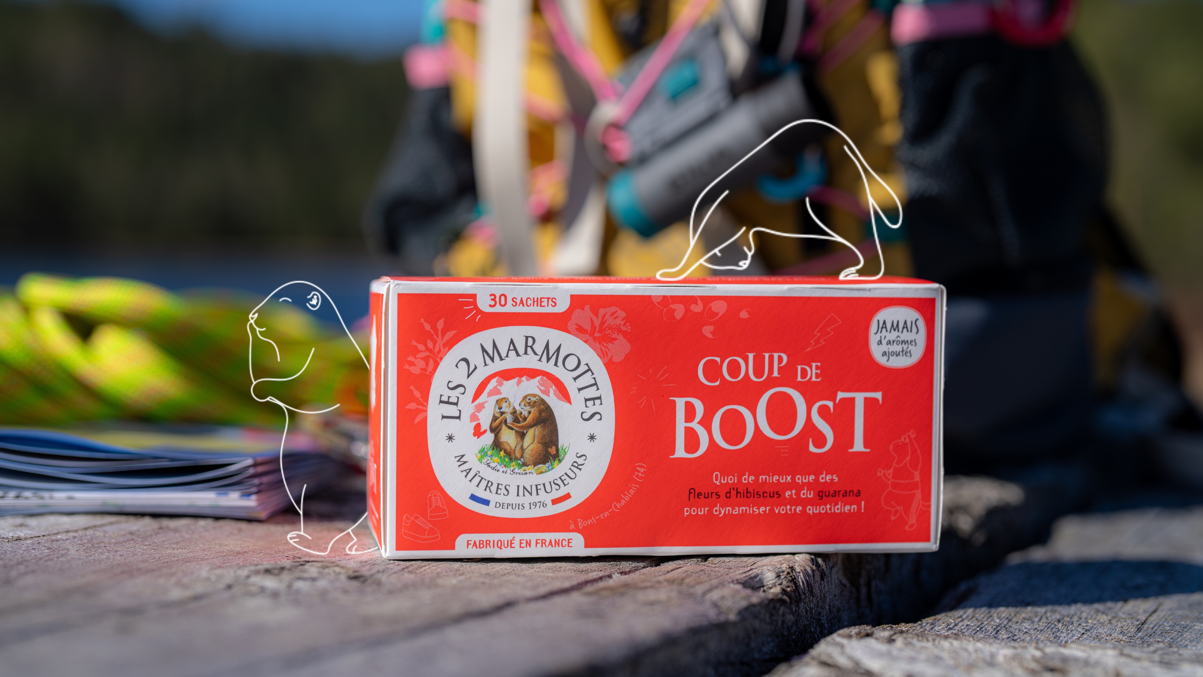 Infusion Coup de Boost, fleur d'hibiscus et guarana, pour se remettre en forme après les fêtes