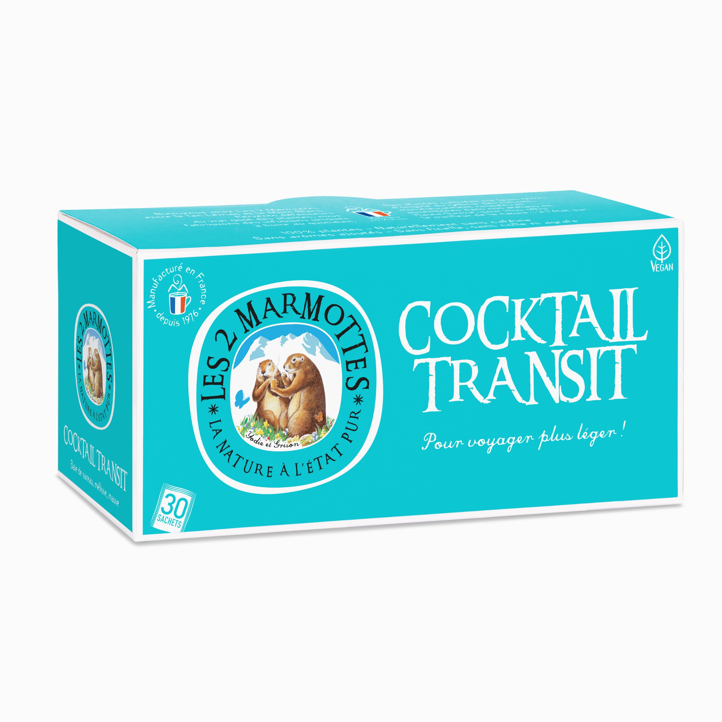 La tisane Cocktail transit Les 2 Marmottes n'est plus commercialisée