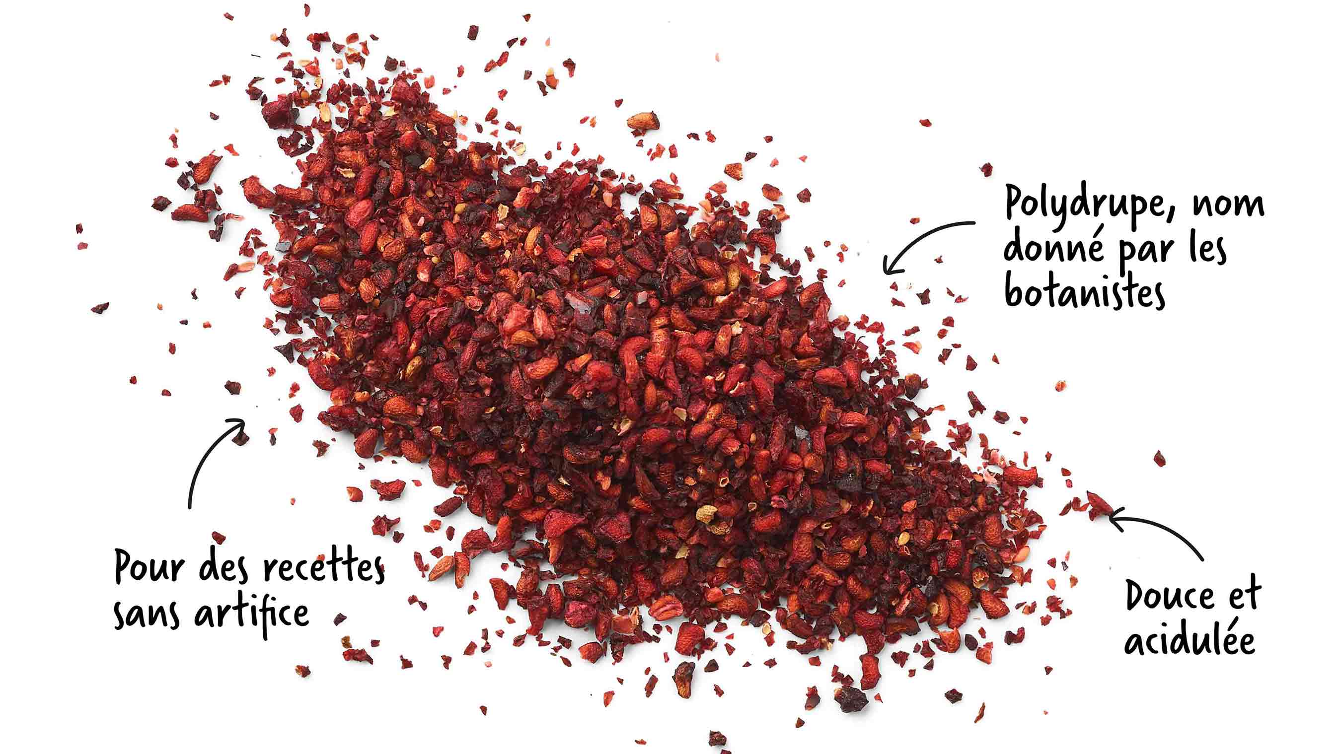 Dried raspberry is very tasty in herbal teas