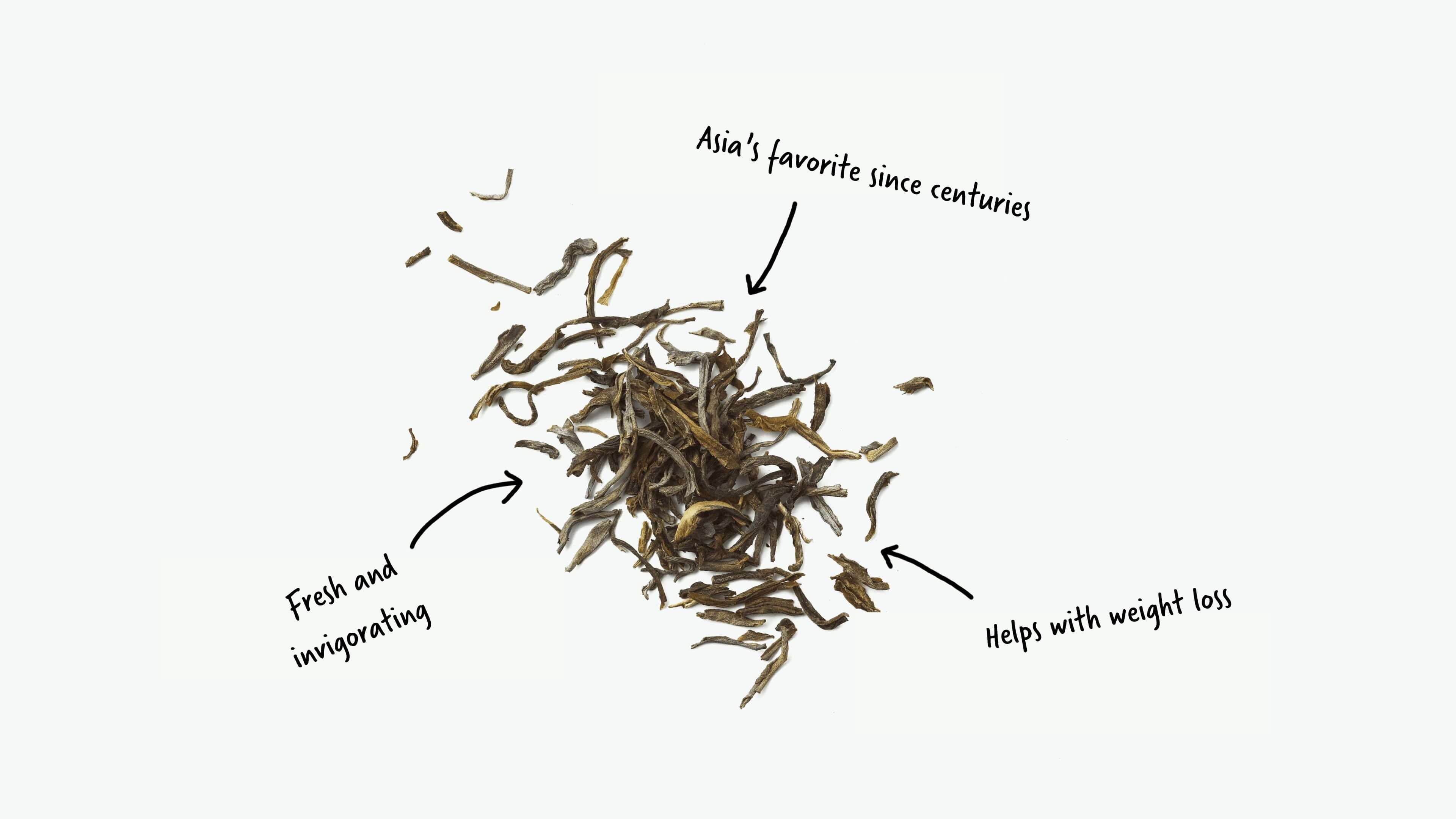 Dried tea leaves will be used in herbal mixes or alone