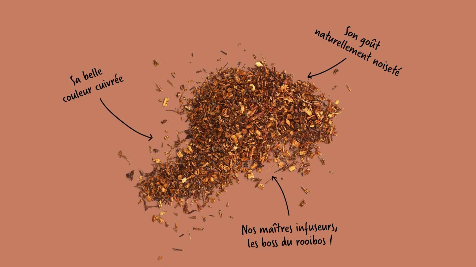 Dried rooibos is not a tea, but is used in herbal blends