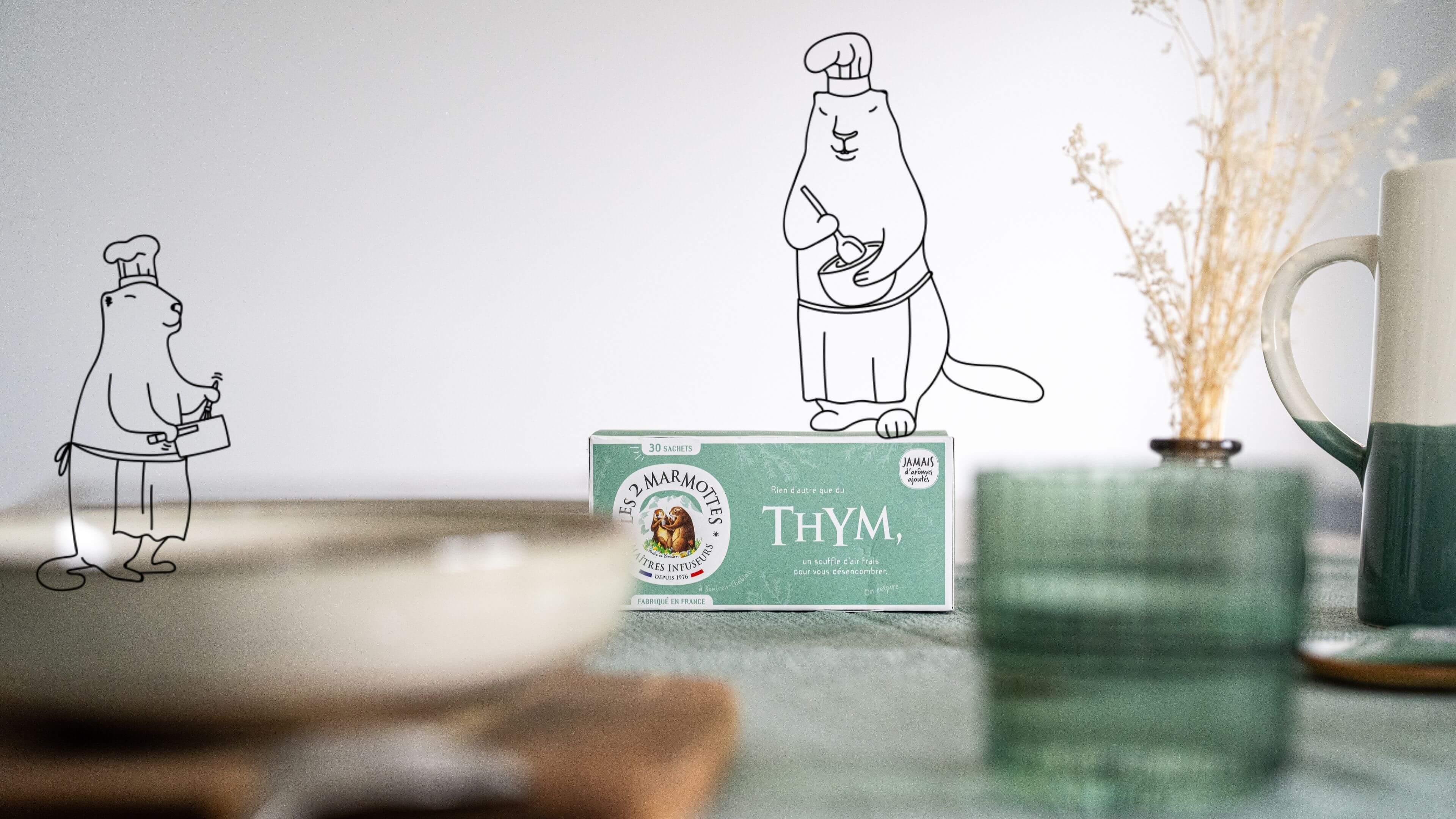 Recette facile et rapide : ravioles au bouillon de thym